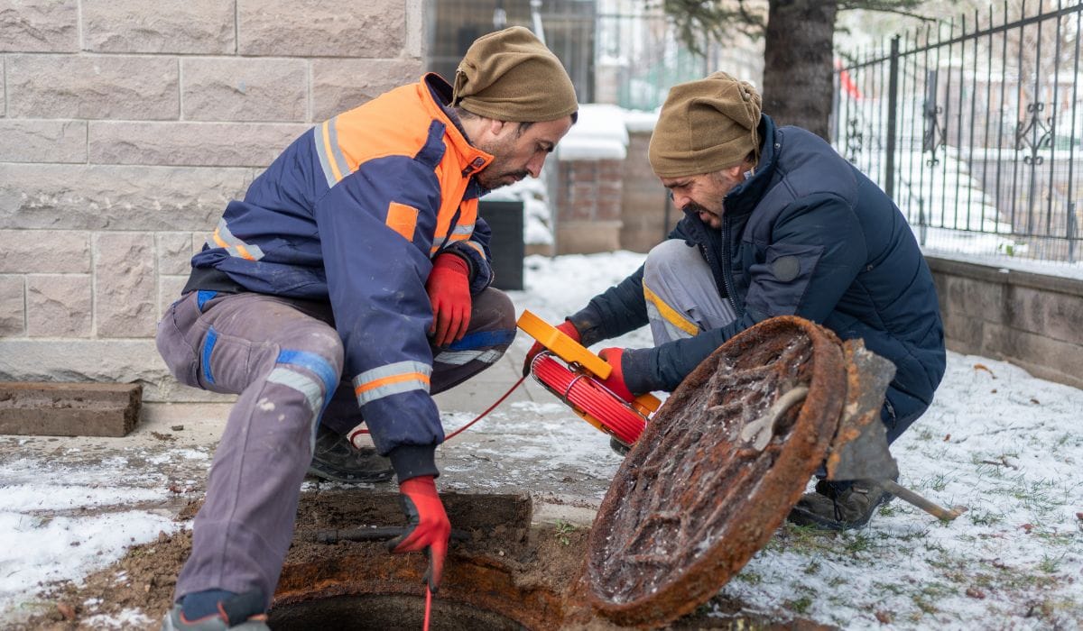 CCTV drainage survey - Camera Inspection in Winter