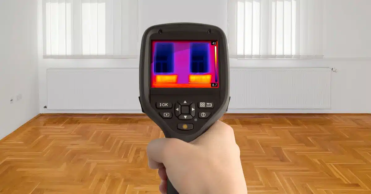 stop water leak - thermal imagery