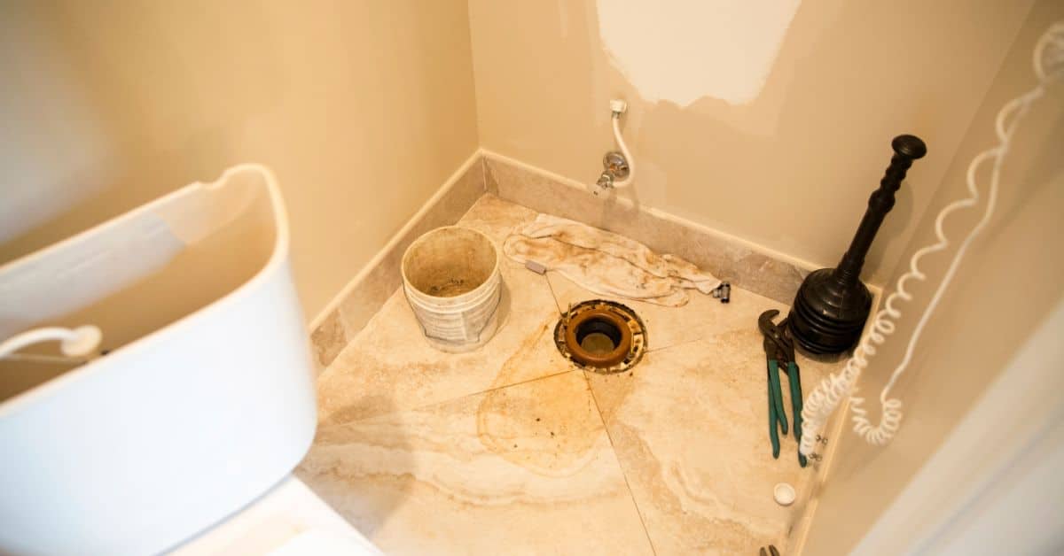 toilet repair - leaking at the base