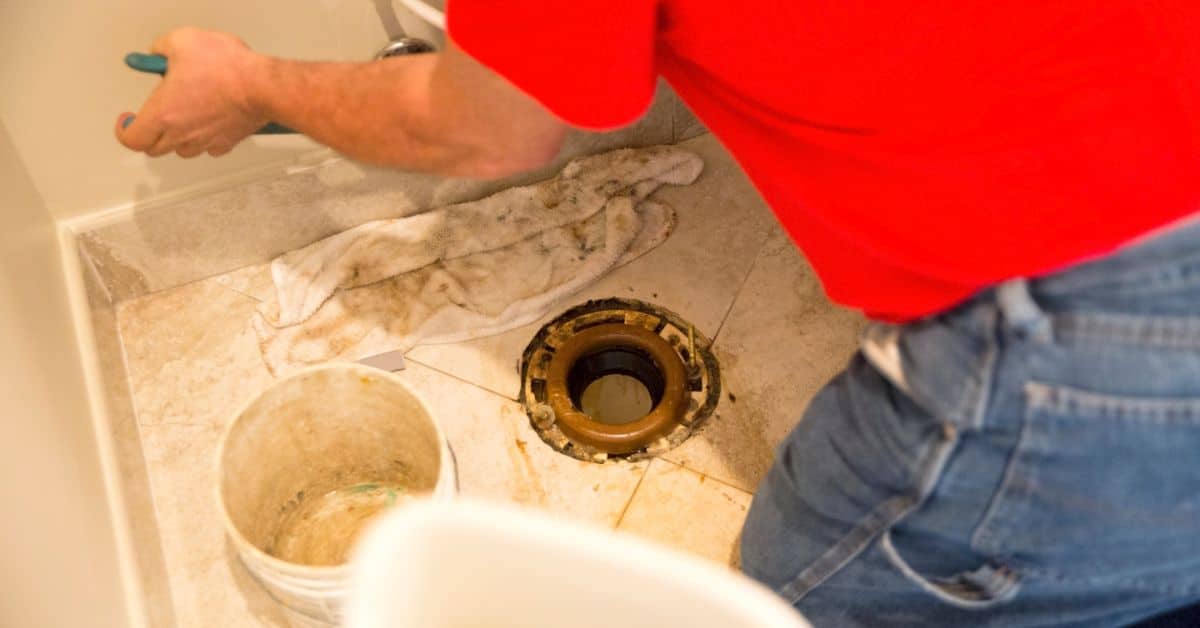 Fixing a toilet pipe
