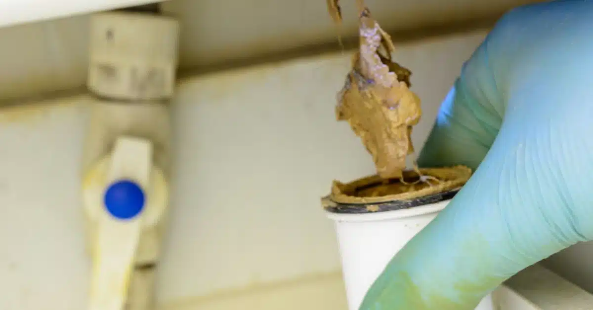 Debris in Drain Pipe