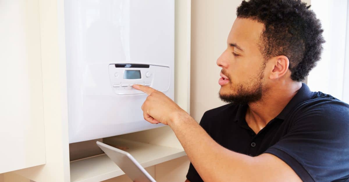 plumber Fulham - assessing Boiler