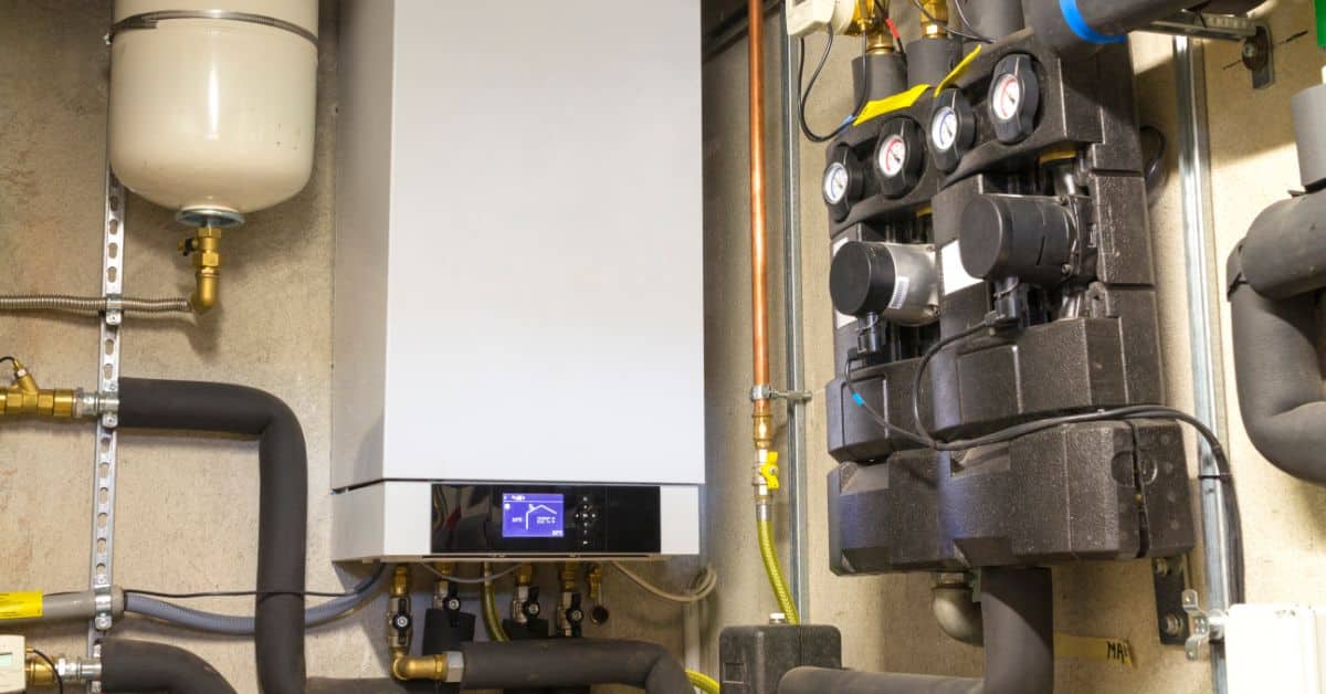 Gas boiler setup
