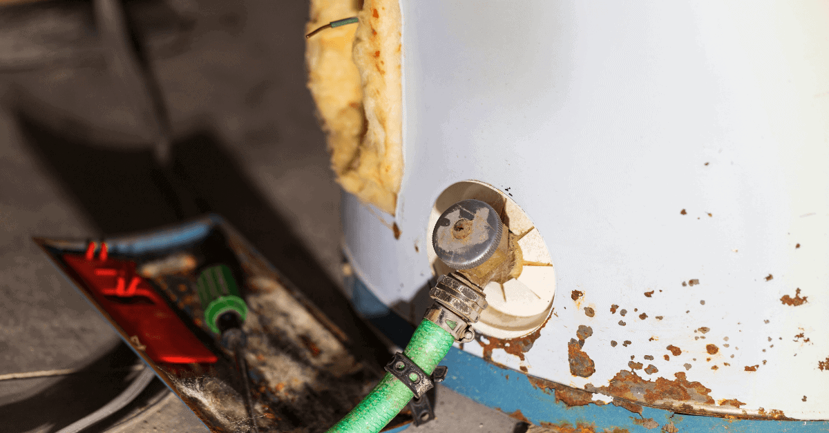 Broken water heater