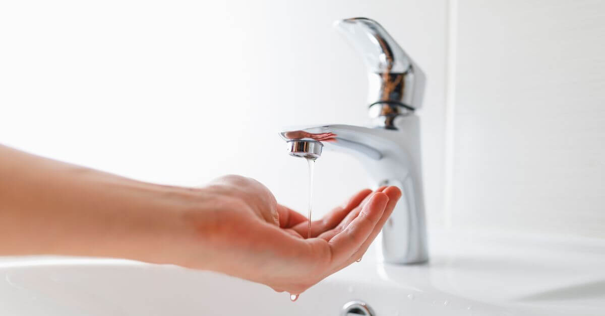 Low water pressure due to pipe leak