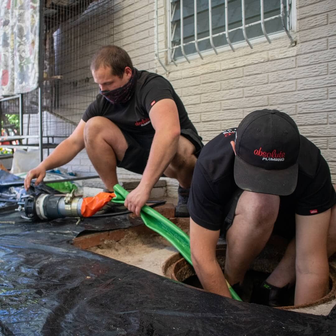 Absolute Plumbing Team doing Drain Lining